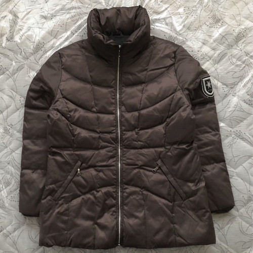 Concept UK down jacket used, women's winter coat, brown, size L