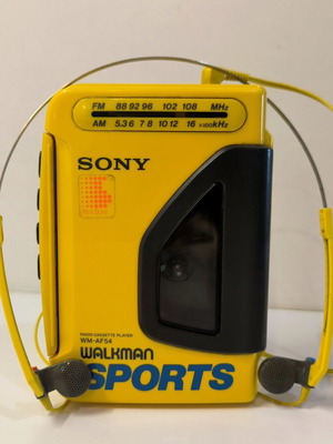 Sony Walkman Sports WM-AF54 vintage cassette player used