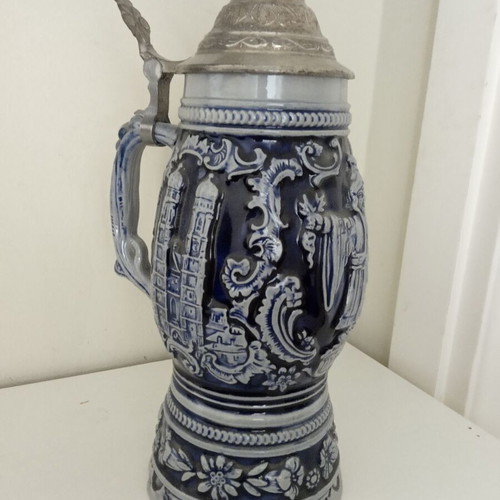 Large German musical stein like new