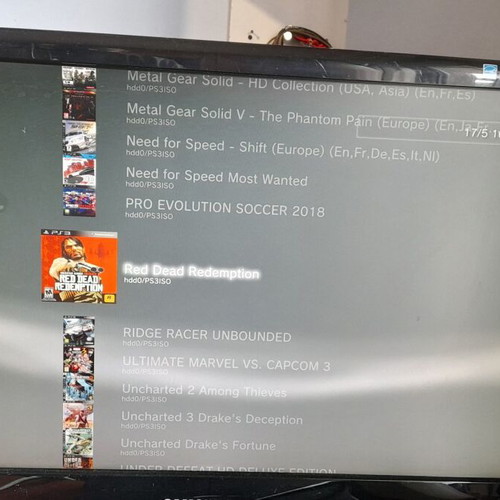 PlayStation 3 Slim 500GB HDD with many games and arcade emulators, like new