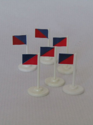 Subbuteo corner flags set of 6 like new