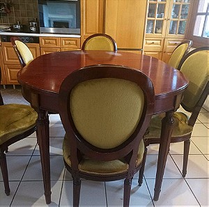 Τραπέζι ροτόντα με καρέκλες