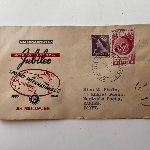 Australia First Day Cover 1955 used