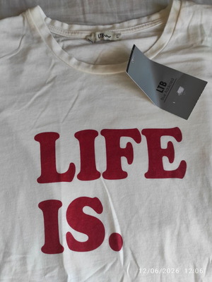 Ltb T-shirt new, light beige, large