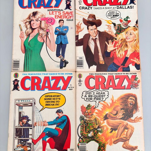 Crazy Magazine US collection used, 7 pieces
