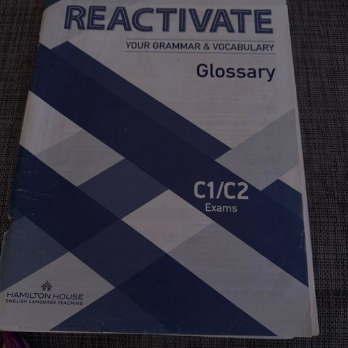 English proficiency book used with grammar and vocabulary
