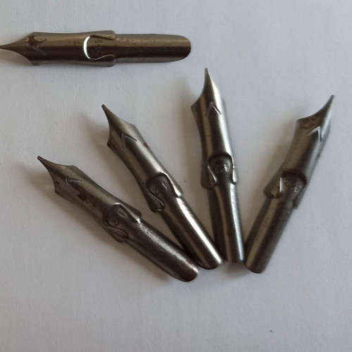 Vintage R. Esterbrook & Co. No. 442 Jackson Stub pens new, set of 5