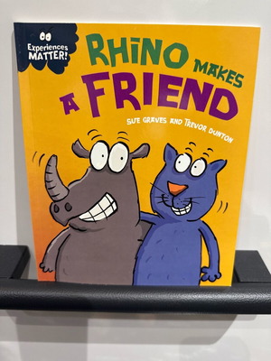 Rhino Makes a Friend children's book new, English