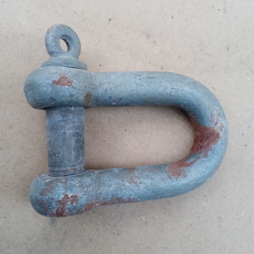 Nautical D-type shackle, 20mm diameter