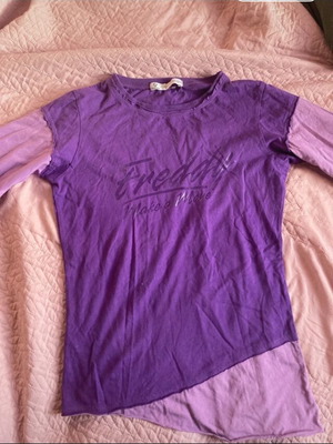 Freddy long sleeve blouse size L, pink and purple