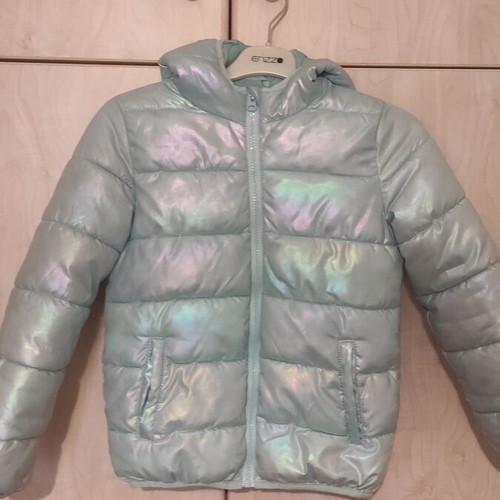 Girls' jacket 9 years like new, turquoise
