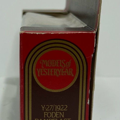 Matchbox 1984 Models of Yesteryear Y-27 1922 Foden Steam Wagon like new