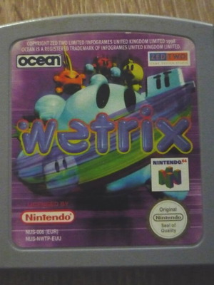 Wetrix Nintendo 64 game used, puzzle