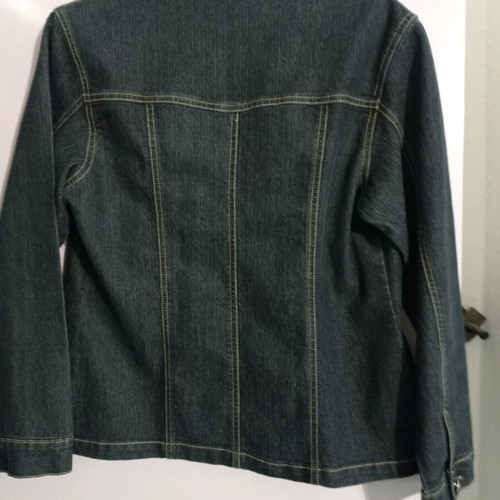 Jeans shirt women elastic like new, size L