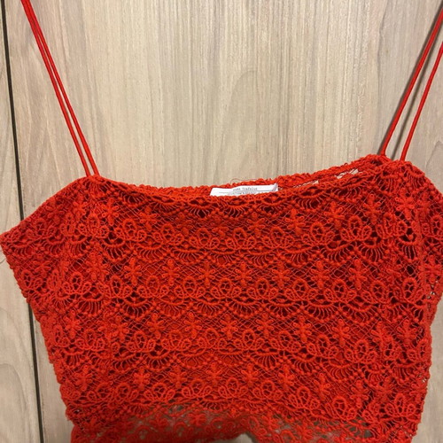 Zara crop top coral color like new