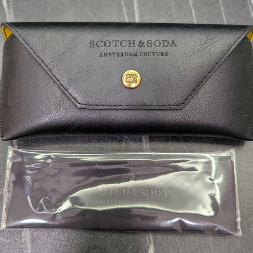 Scotch & Soda sunglasses case new black with cloth