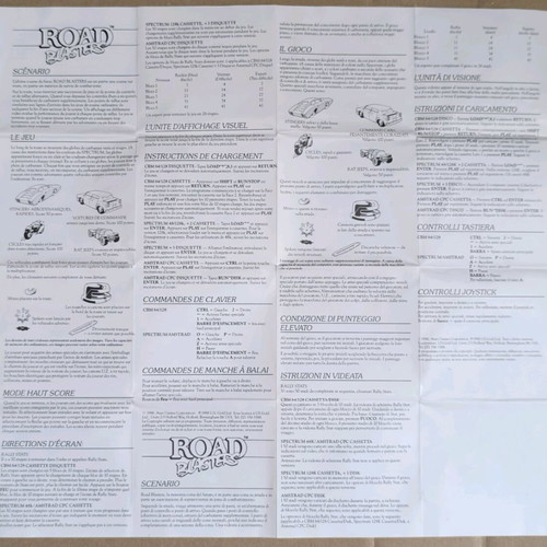 Road Blasters (US Gold) Amstrad cassette like new