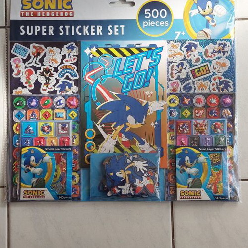 Sonic the hedgehog stickers new, pack of 500 pieces