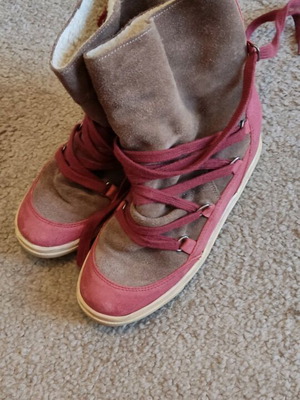 Tsakiris Mallas boots and ankle boots like new, leather, beige, sizes 36 and 39