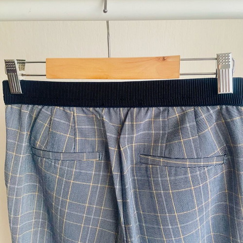 Zara Elastic Pants New Blue XS