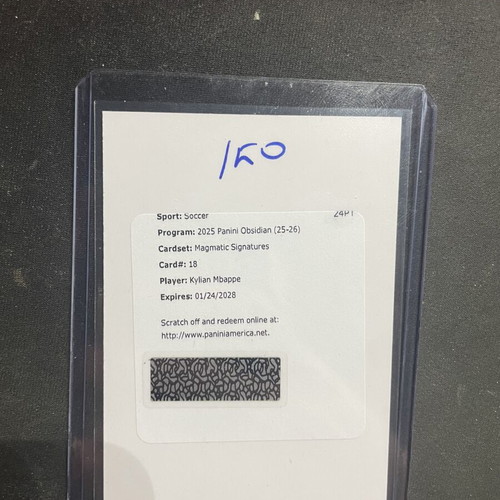 Kylian Mbappe Obsidian Magmatic Signatures Autograph Redemption Code