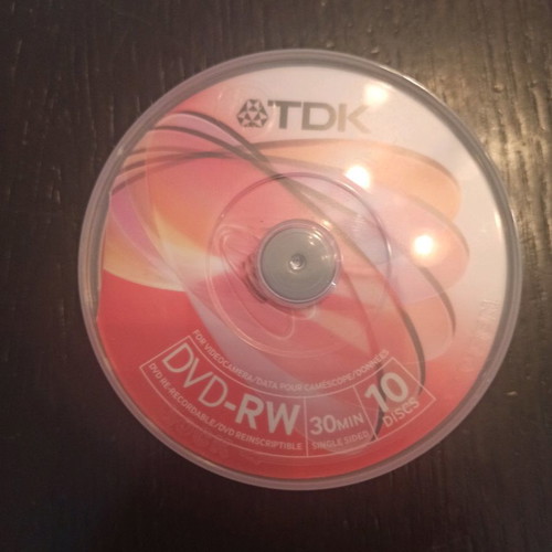Mini DVD-RW TDK 8 cm 30min 1.4 GB new, sealed package
