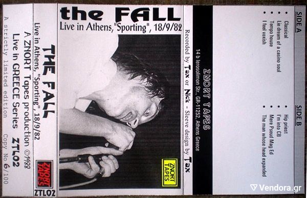  THE FALL, Live in Athens, "Sporting", 18/9/1982, C46, Audio Tape