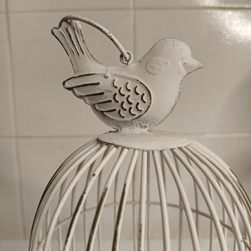 Decorative candlesticks set birdcages like new for small and medium tealights