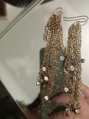 Earrings used long impressive