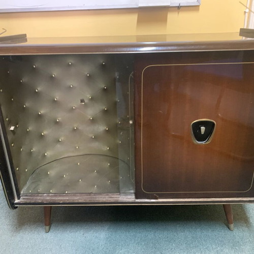 Record Player Bar Cabinet 1960s used