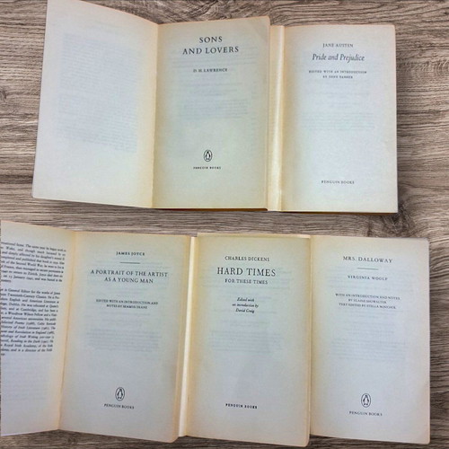 Classic English Literature Collection like new, 5 books