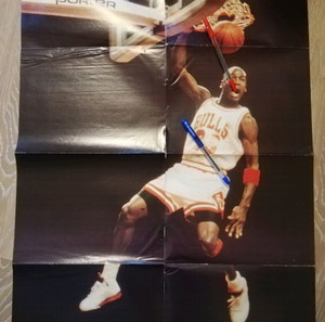Διπλη μεγαλη αφισα 1994 Michael Jordan, Ολυμπιακος