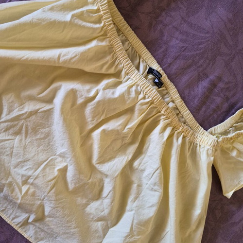 Bershka lemon yellow top like new, size L