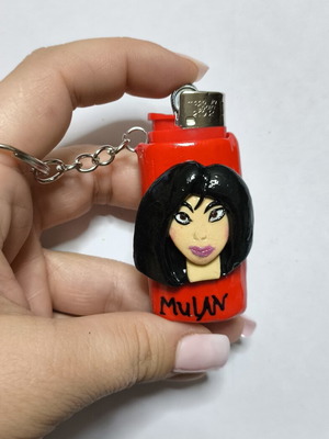Mulan Lighter Case Keychain new