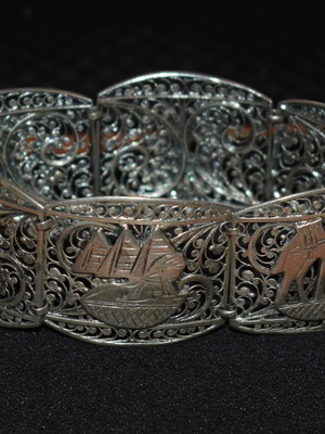 Vintage silver bracelet used