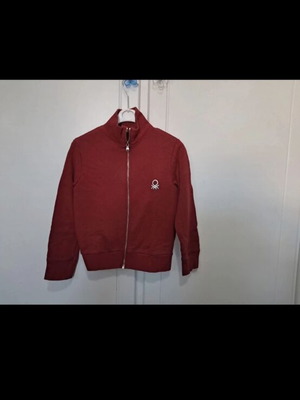 Benetton red cardigan for 7-year-old boy like new