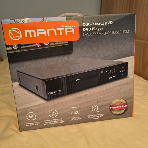 Manta DVD Player DVD072 Emperor Basic HDMI new, sealed