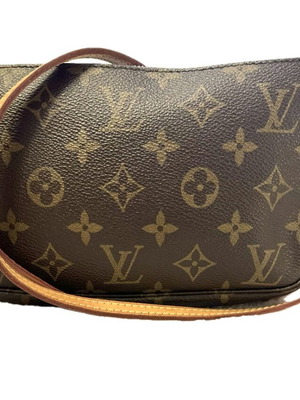 Louis Vuitton Monogram Pochette Accessoires crossbody bag used, brown