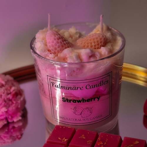 Handmade plant-based candle made to order 200gr with scent of your choice
