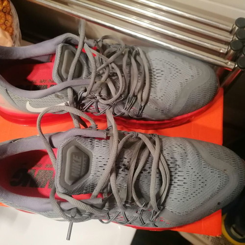 Nike Air Max sneakers like new, size 46, gray and orange