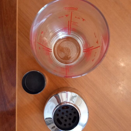 Gordon's Orange vintage glass cocktail shaker