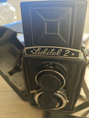 Lubitel 2 camera in leather case like new