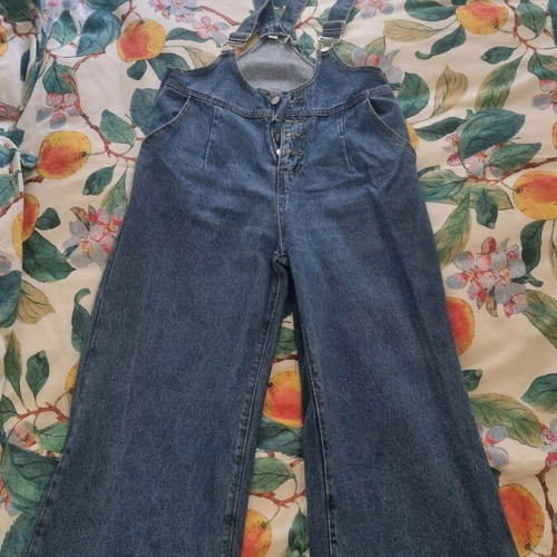 Denim salopette medium like new, blue