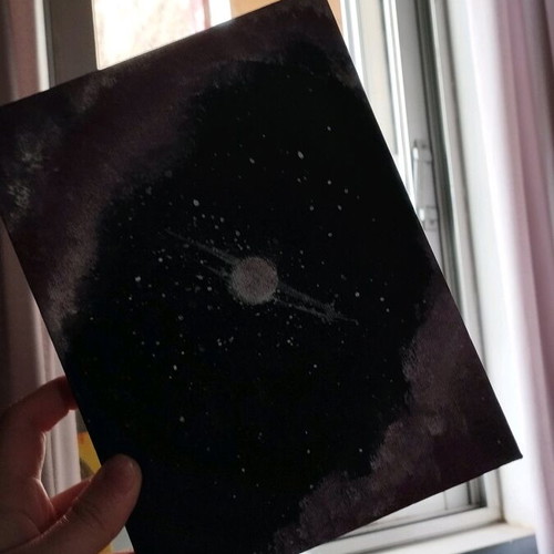 Painting with stars handmade new 20x15