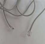 Telephone cable like new, grey
