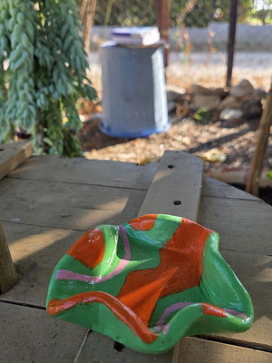Handmade tealight candle holder