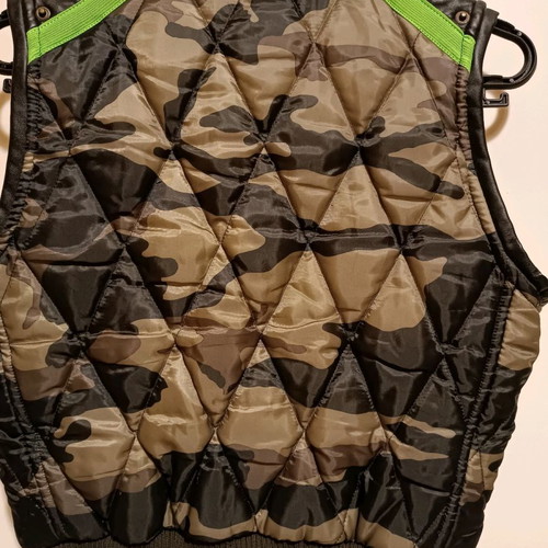 Rossodisera sleeveless jacket used with metallic details