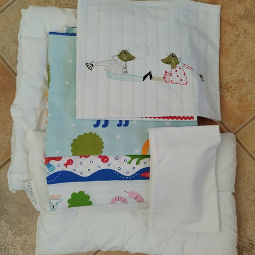 IKEA baby bedding set used, blanket pillow and covers