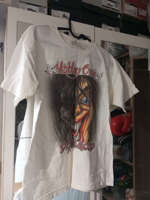 Motley Crue T-shirt, new, large, white