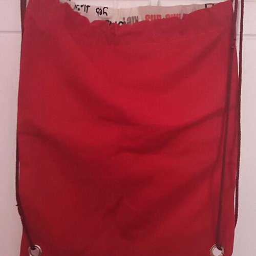 Fabric backpack bag like new, multicolored